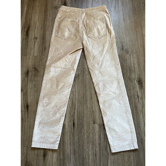We The Free Women’s Sweet Jane Champagne Velvet Skinny Stretch Pants Size 26 - Picture 4 of 8